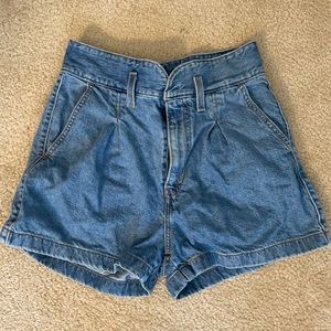 Levi’s Denim High Waisted Mom Shorts